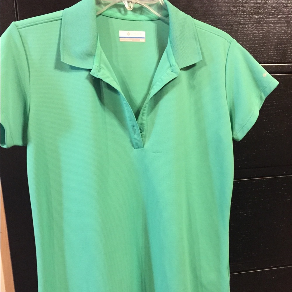 Columbia Short Sleeve Polo - Sz M - Green